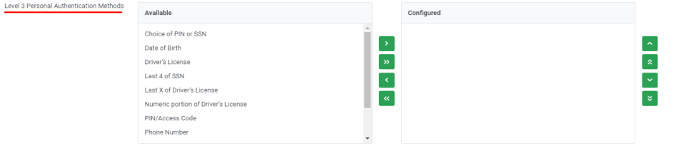 Level 3 Authentication